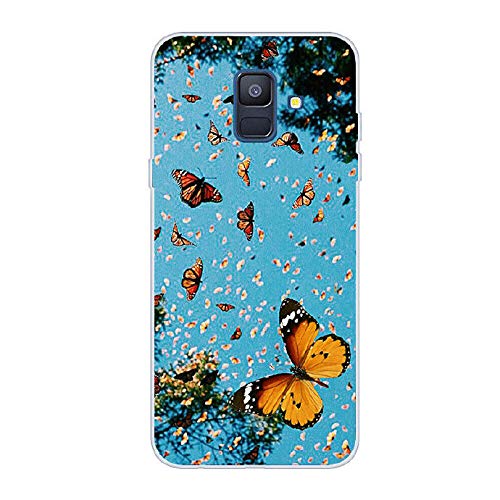 3D Flower Animal Cartoon Compatible with Samsung S9 Plus,Pretty Funny Cute Ultra Thin Slim Transparent Clear Soft TPU Glitter Flexible Silicone Bumper Protective Back Cover