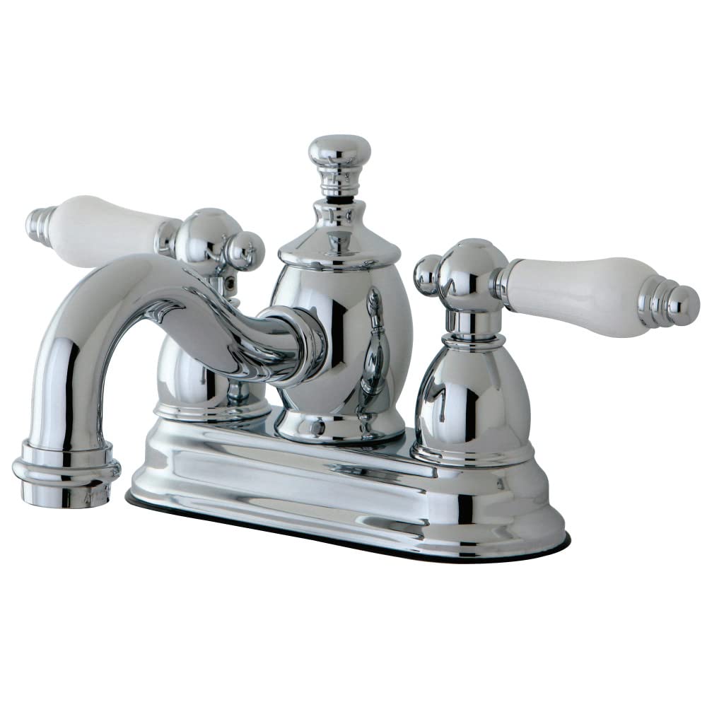 Mélangeur lavabo Kingston Brass KS7101PL entraxe 10.2 cm style rétro britannique