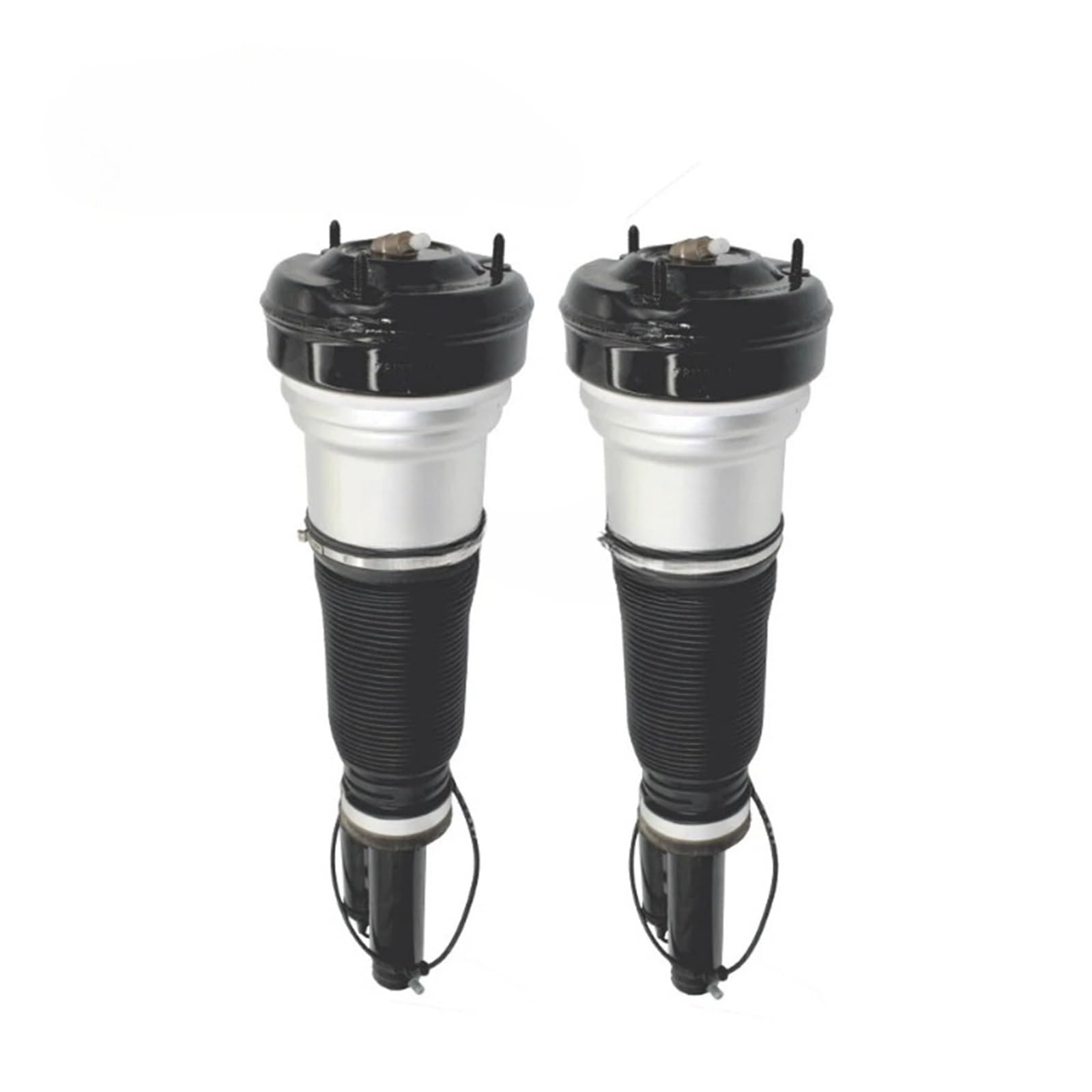 4 szt. Przednie i tylne zawieszenie pneumatyczne amortyzatory kompatybilne z Mercedes W220 2Matic S320 S350 S430 S500 A2203202438 A2203205113 1999 2000 2002 2003 2004 2005 2006