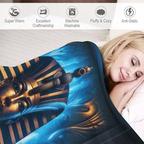 Couverture pharaon égyptien pour éliminer les frissons sur le sofa - 6