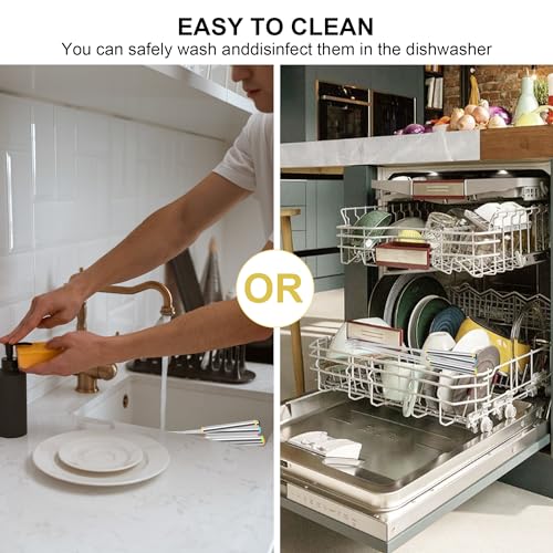 image for OOTDAY Fondue Forks, 6pcs 9.5 Inch Color-Coded Fondue Forks, Stainless