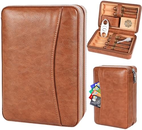 Espacio para 6 Puros, humidor de Puros, Cuero de, Caja de Puros, ...