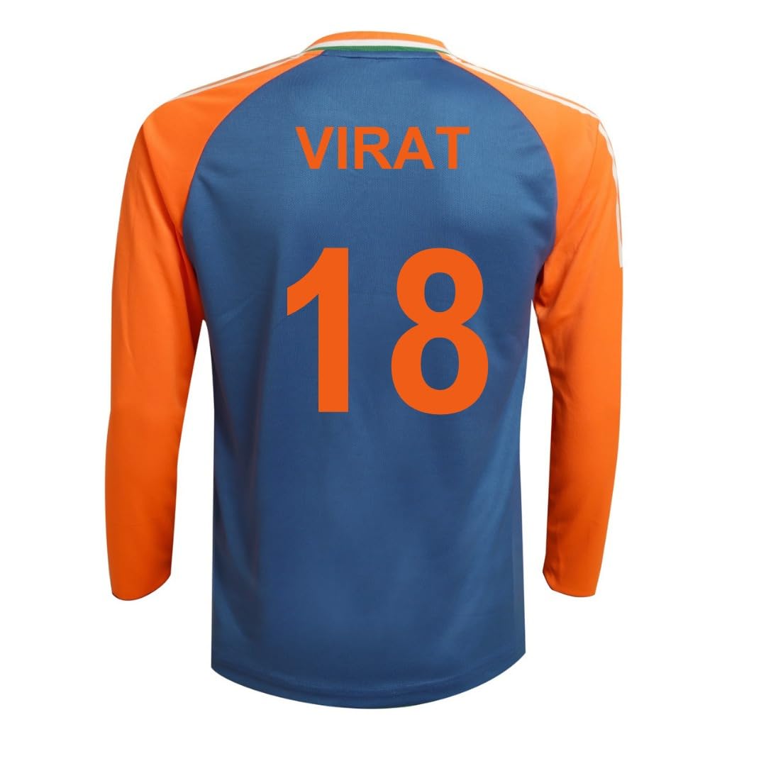 KNKCricket India Jersey T20 WC 2024 Fan Supporter T-Shirt Cricket Team Uniform Kids to Adult