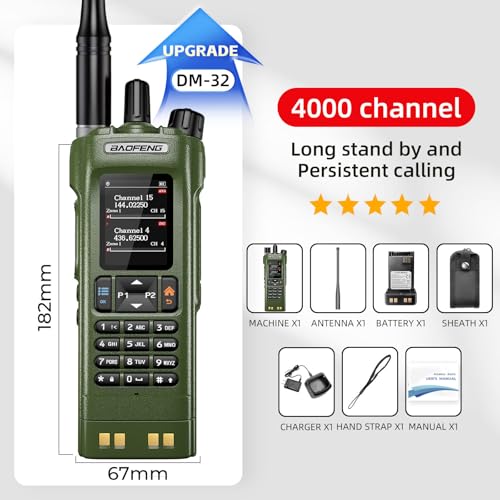 BAOFENG DM32 DM-32UV DMR Radio,Walkie Talkies Long Range,ham Radio 1pcs by BAOFENG - Used condition - Image 7