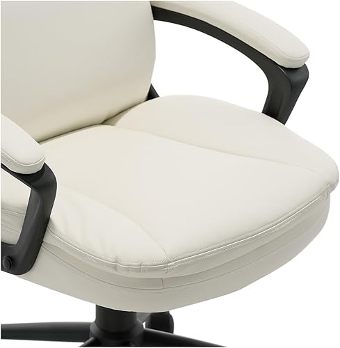 Miniatura 5 de Transform 2.0 - Silla ergonómica de escritorio con respaldo medio, cuero consolidado, color blanco