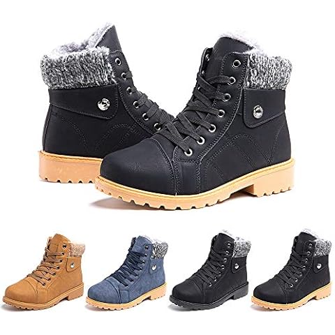 Hitmars Women's Fur Lined Snow Boots Cover