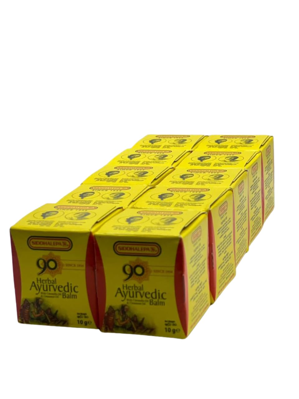 Siddhalepa® Ayurvedic Herbal Balm (10g x 10pcs)