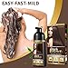 COSMTEK Dark Brown Hair Dye Shampoo Permanent for Men&Women,Instant Hair Color Shampoo for Gray Hair Coverage and Beard,3-In-1 Shampoo for Color Treated Hair,Lasts 30 Days/500ml/Ammonia-Free/Natural herbal Ingredients.