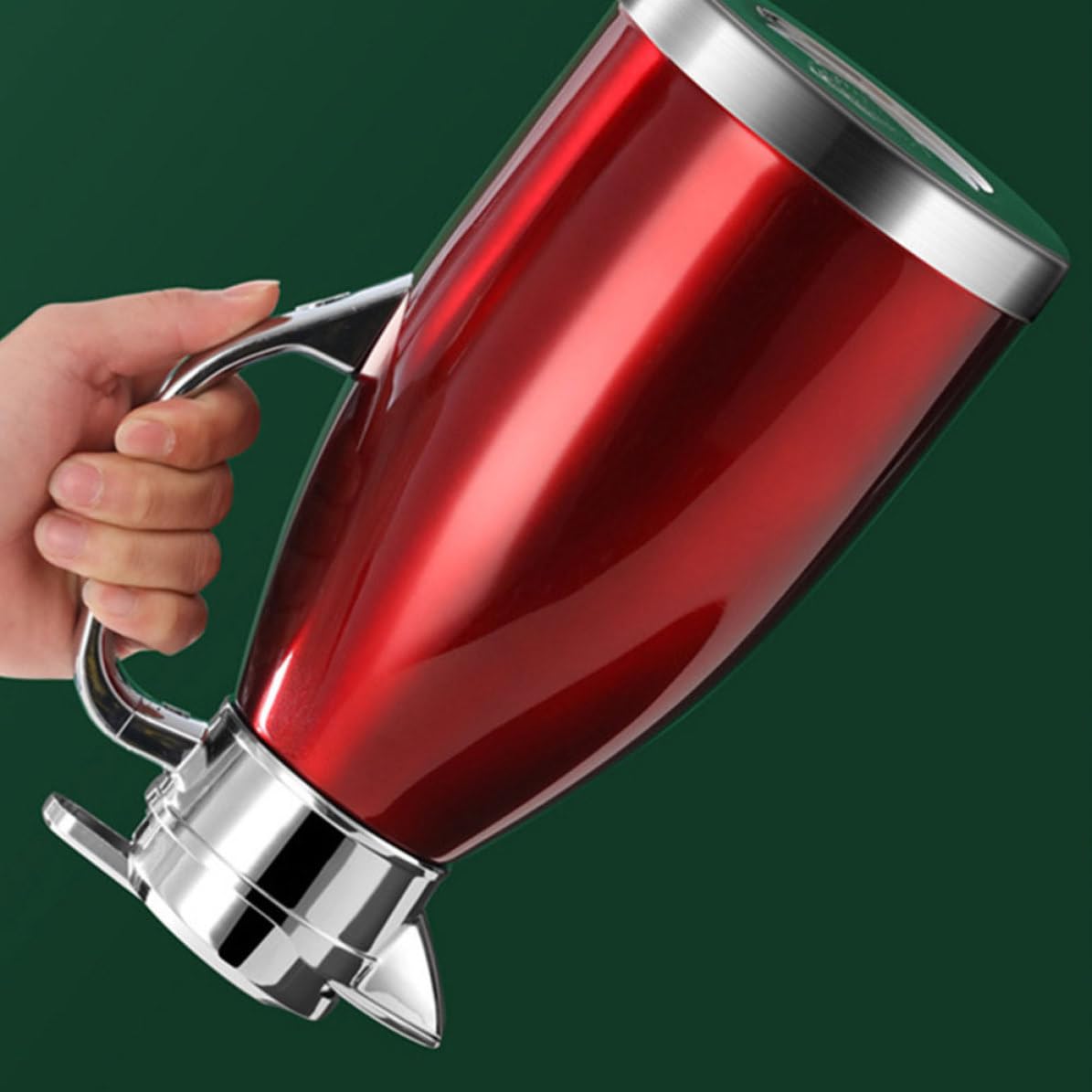 TOYANDONA Bouteille D'eau Isotherme et Grosse Capacité 2,3l en Acier Inoxydable Poignée, Double Paroi Isolante Facile à Utiliser pour Maison et Bureau