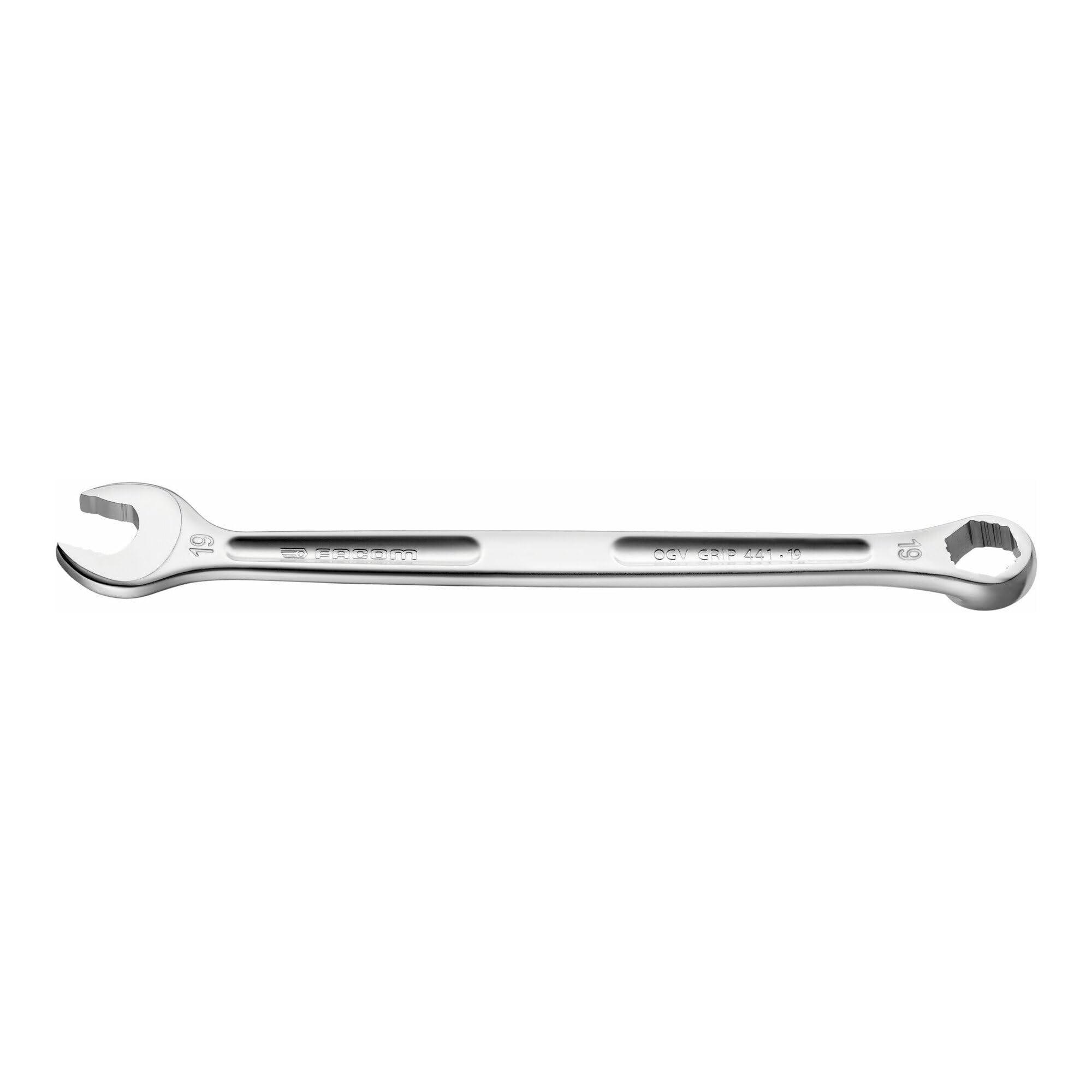 Clé mixte Facom 19mm XL forgée en acier haute résistance pour mécanique de précision