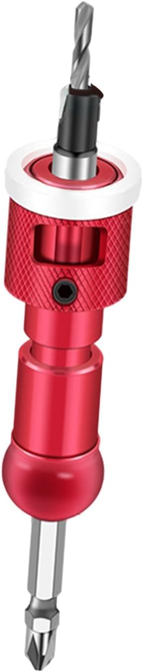 CALANDIS Countersink Drill Bit Set Accessory Quick Release for Bench Drill Hand Drill Red 2.8x8mm | Drill Bits | Power Tools