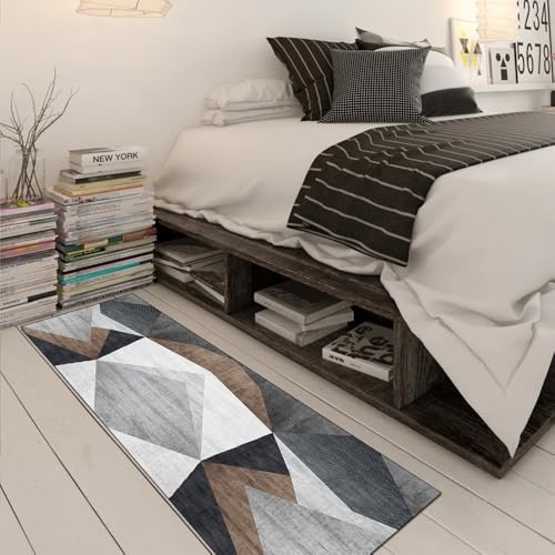 Alfombra de pasillo 100x250 cm antideslizante de retazos para dormitorio 3