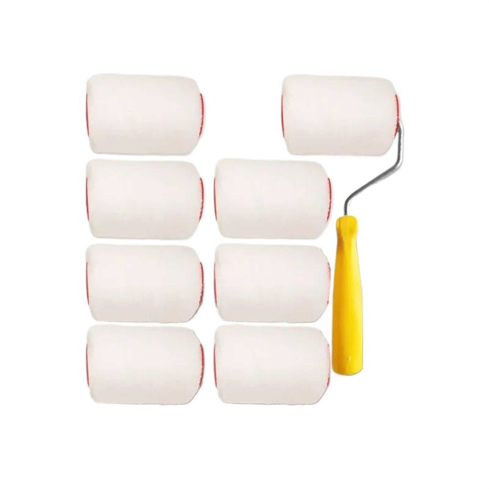 Kit De 9 Rodillos De Pintura De 4 Pulgadas Y 10 Cm De Grosor, Con Pelo De Fibra De Poliéster De 13 Mm.