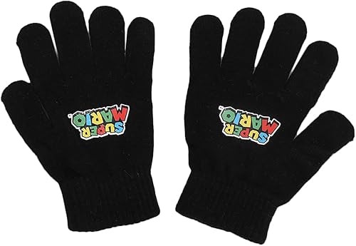Miniatura 3 de Super Mario Brothers and Princess Peach - Juego de gorro y guantes para jóvenes, Multi colorido