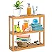 Étagère murale en bambou - 3 étages - Pour salle de bain, salon, cuisine - Hauteur réglable - 60 x 15 x 53,5 cm