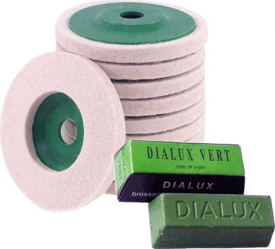 DIY Crafts 1x Polish Compound, 1x Felt Disc, Wool Felt Polishing Wheel Disc Comes Buffing Polishing Cutting Compound for Polish Stainless Steel Metal Marble Glass (1x Polish Compound, 1x Felt Disc) (B09WLBGNDS) Amazon Price History, Amazon Price Tracker