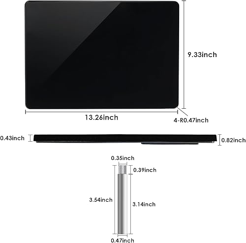 Miniatura 2 de Weilianda Serie de asientos de cine en casa mesa giratoria bandeja negra brillante