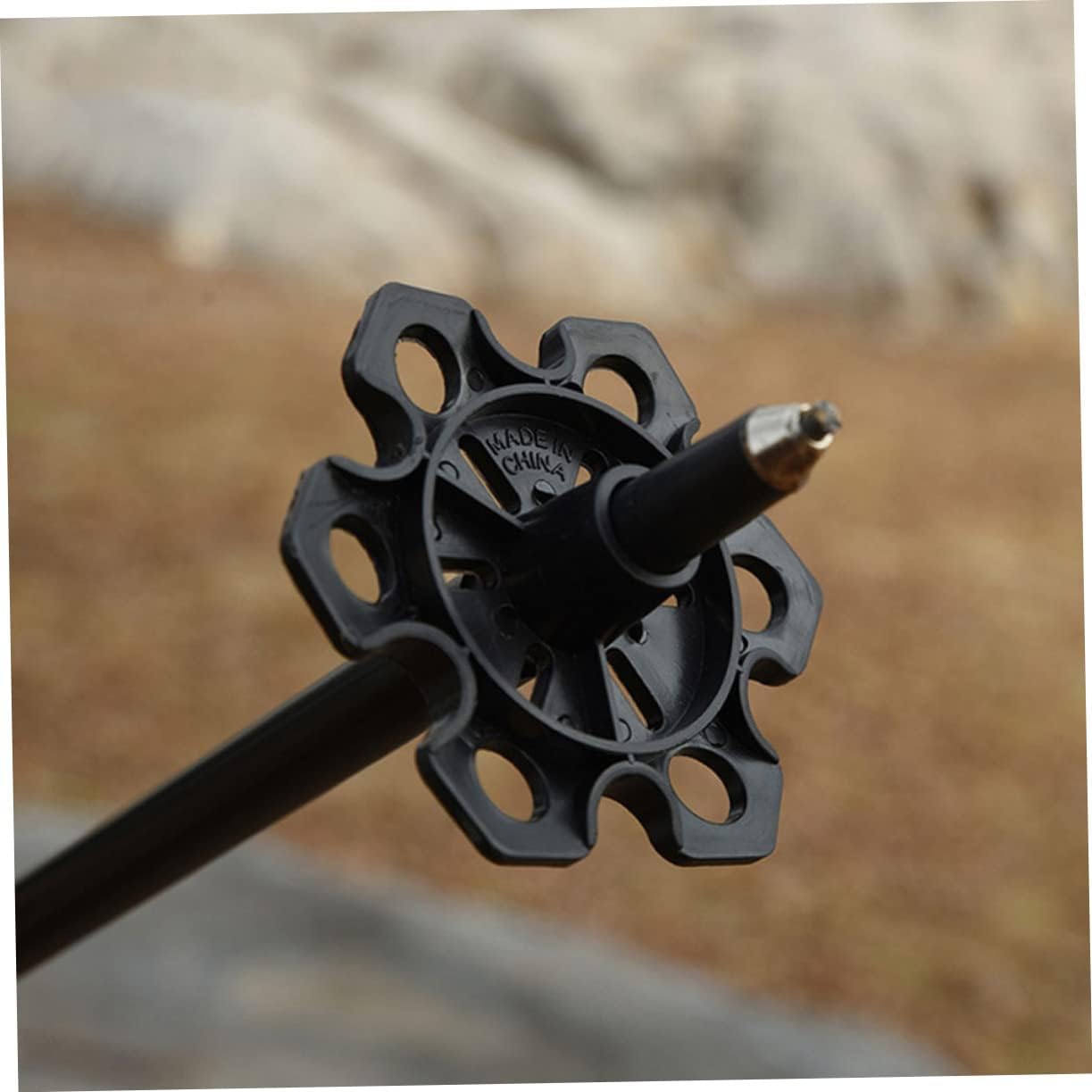 INOOMP 12 Pcs Alpenstock Mud Tray Ski Accessories Climbing Accessories Trekking Rubber Tip Trekking Pole