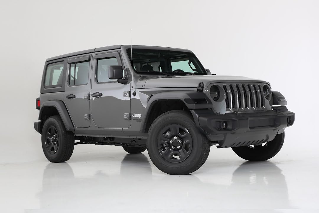 GT Styling GT0645TS Smoke Turn Signal Covers Fits 2018-2019 Jeep Wrangler JL/JLU Rubicon, Sahara