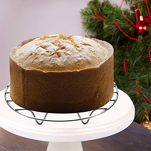 3 Pieces Air Fryer Rack Cooking Steaming Cooling Racks Kitchen Multi-Purpose 304 Stainless Steel Round Rack W Stand Holder Cookware For Air Fryer Pot Pressure Cooker Canning (7 Inch) #TOP3