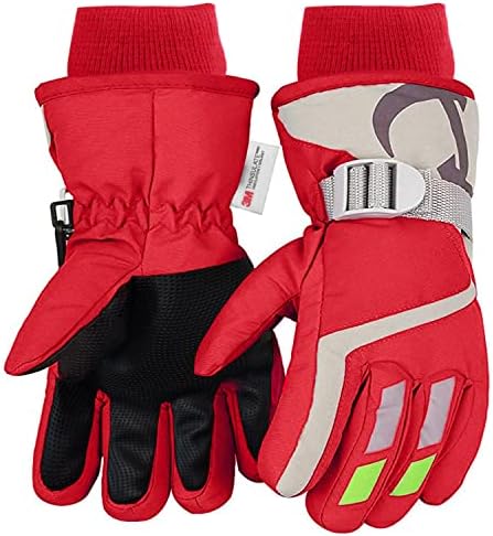 7-Mi Kids Winter Warm Water-Resistant Gloves for Skiing/Snowboarding/Cycling/Riding Outdoor Activities Children Mittens