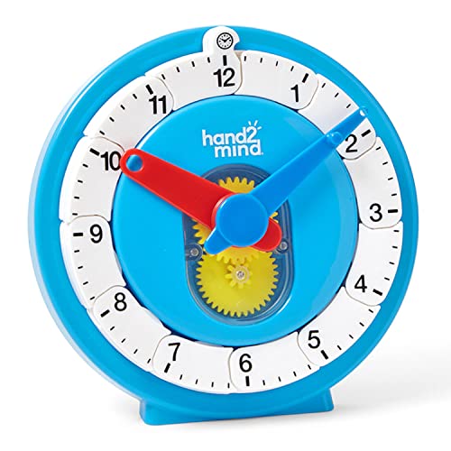 hand2mind Advanced NumberLine Clock™ for Kids Learning to Tell Time, Math Manipulatives for