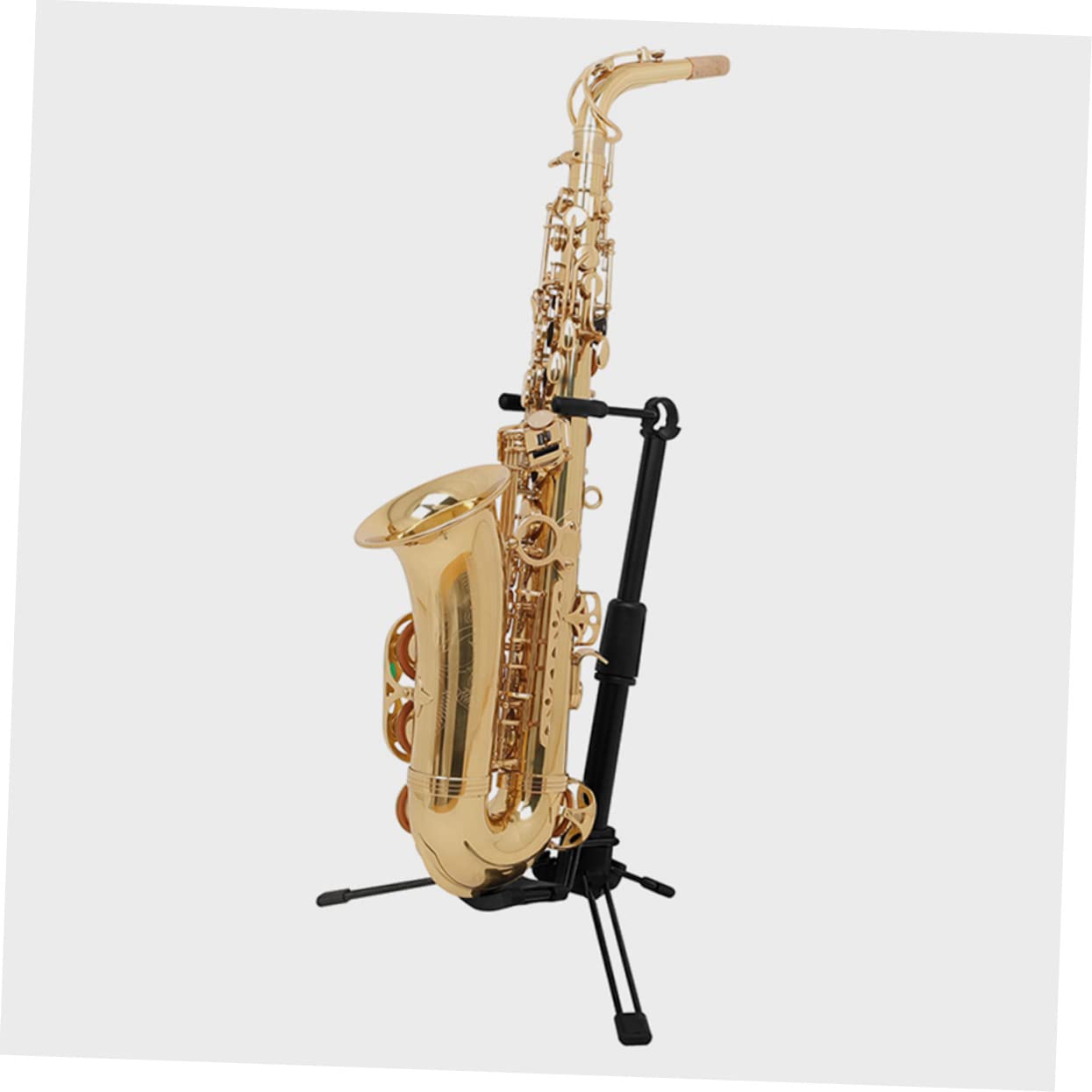 Support de Clarinette Pliable Portable en Abs et Métal Noir | Support pour Instrument à Vent, Compact et Transportable, Structure Pliable, Finition Noire