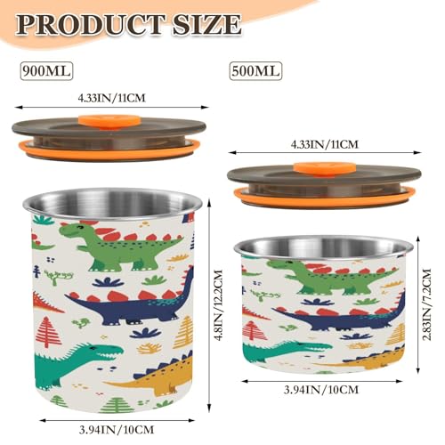 Envase para café de acero inoxidable 17oz con tapa hermética miniatura 2
