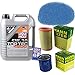 Produktbild QR-PARTS 69364699 Filter Set Inspektionspaket 5 Liter Liqui Moly Motoröl Top Tec 4200 5W-30 MANN-FILTER Innenraumfilter Luftfilter Ölfilter