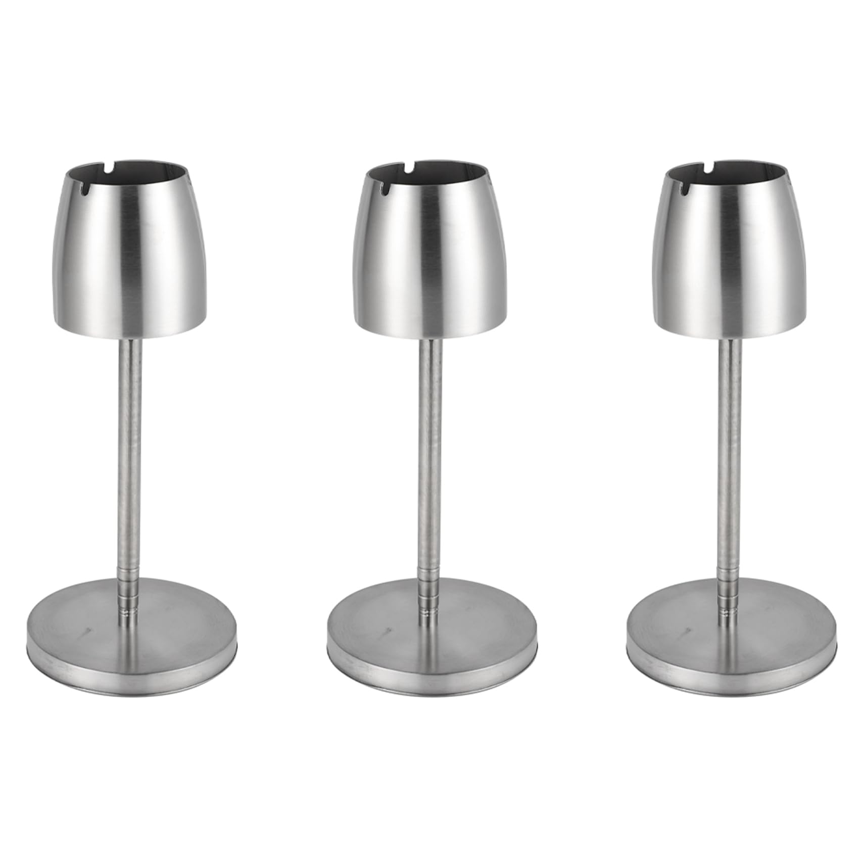 Hndhbfgrt 3X Stainless Steel Telescopic Ashtray Floor Standing Ash Tray Ashtray Metal Large Windproof Ashtray Smoking Accessories