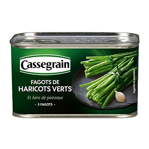 CASSEGRAIN - Fagots De Haricots Verts Extra Fins Et Son Lien De Poireau 220G - Lot De 2 - meilleure offre