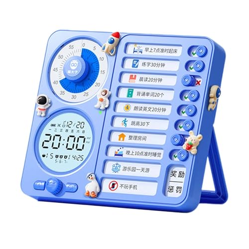 Horloge de Bureau Moderne Baoblaze Bleue pour Gestion du Temps