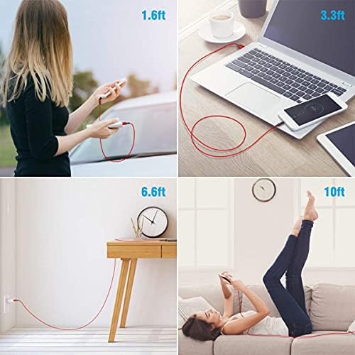 Melonboy Magnetic Charging Cable [6-Pack, 0.5m/1m/1m/2m/2m/3m], 360° & 180° Rotation Magnetic Charger Cable, Magnetic Cable for USB Micro Type C