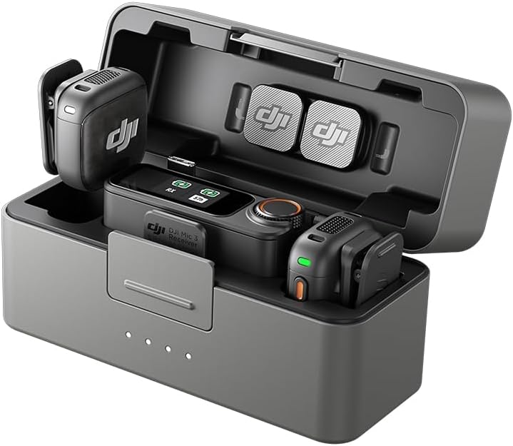 DJI Mic 3 (2 TX + 1 RX) com Case