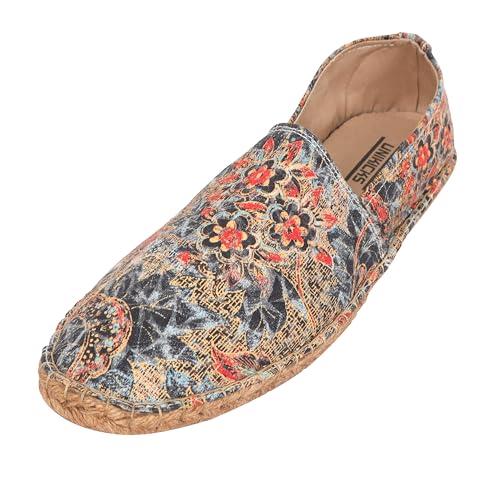 Image of Mens Espadrille Canvas Casual Shoes | Colour - Floral Multicolor