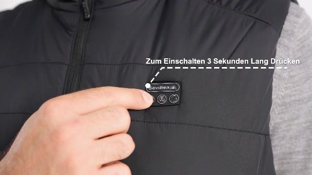 Sevdiea Hilpert Men's Heated Vest With Power Bank 16000 MAh 7.4 V Included Heated Vest With Battery Rechargeable, Black