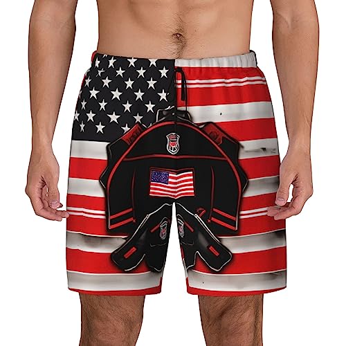 Short de bain homme Red Line doublure compression pour éviter les frottements du sable