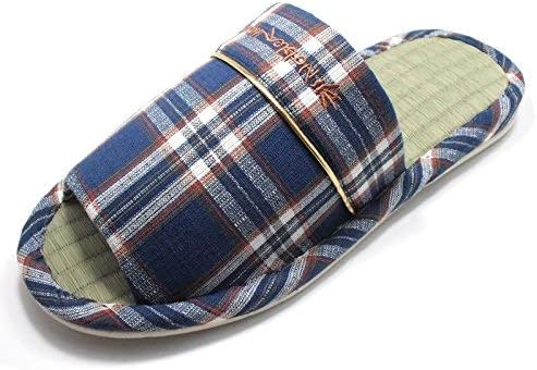 Open-Toe Natural Bamboo House Slippers 