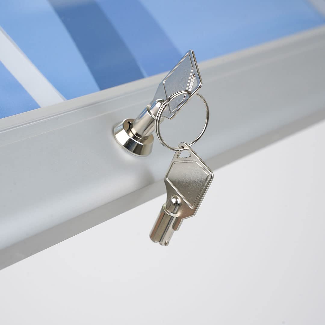 Danieli - Porta Menu da Esterno 2xA4 Luminoso - Bacheca Menu a Leggio - Espositore da Terra Portamenu Magnetico, Scrivibile con Pannello Personalizzabile e Serratura, 2 Chiavi Incluse (2 x A4 LED)