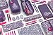 Milan 08872DP Kit 4 Estuches con Contenido Drops Estuches, 22 cm, Morado