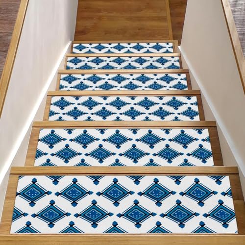 Alfombrillas de escalera que evitan resbalones en peldaños interiores 2