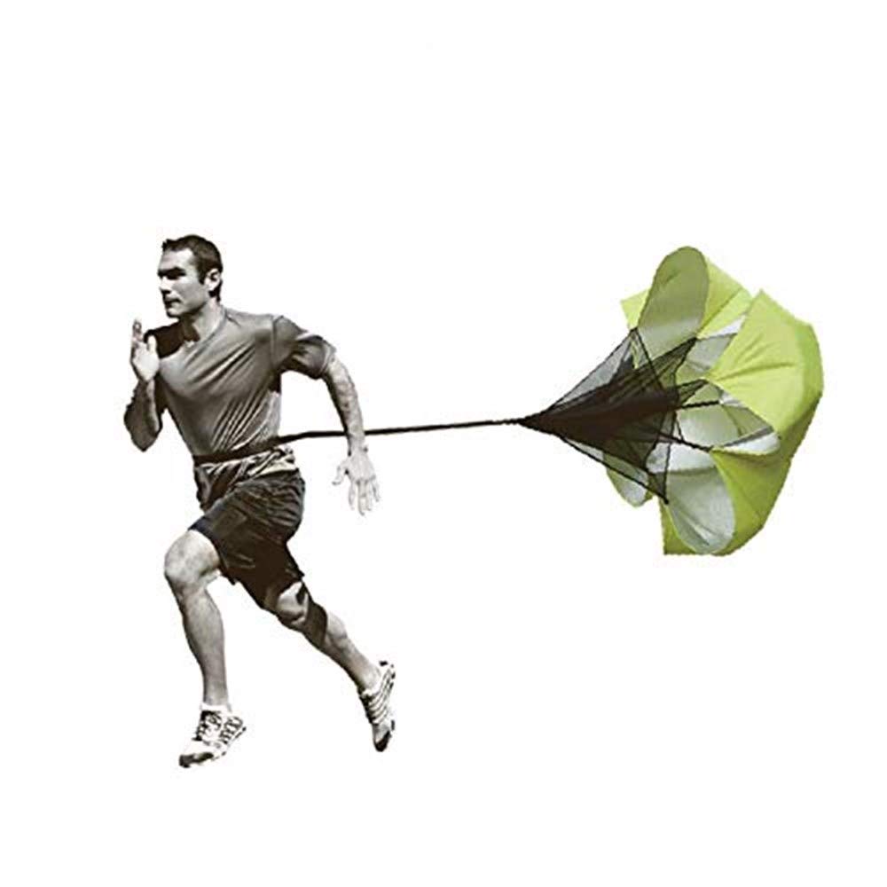 Paracadute di Resistenza Allenamento Calcio Resistenza Paracadute per Il Fitness per Migliorare velocità, Resistenza, Forza e Accelerazione(Verde)