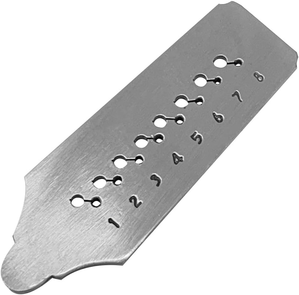 Screw Plate with 8 Taps Holes Size 1.0 MM to 1.7 MM Tap and Die Set Jewelry Tool