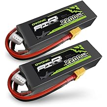 OVONIC 3s Lipo Battery 50C 2200mAh 11.1V Lipo Battery with XT60 Connector for RC Airplane Helicopter Quadcopter RC Car Truck Boat2 Packs