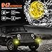 qobsos Fog Light Lamp Pair For 2015-2018 Jeep Renegade Yellow Lens Bumper Replacement,55W,3500k,pack of 2