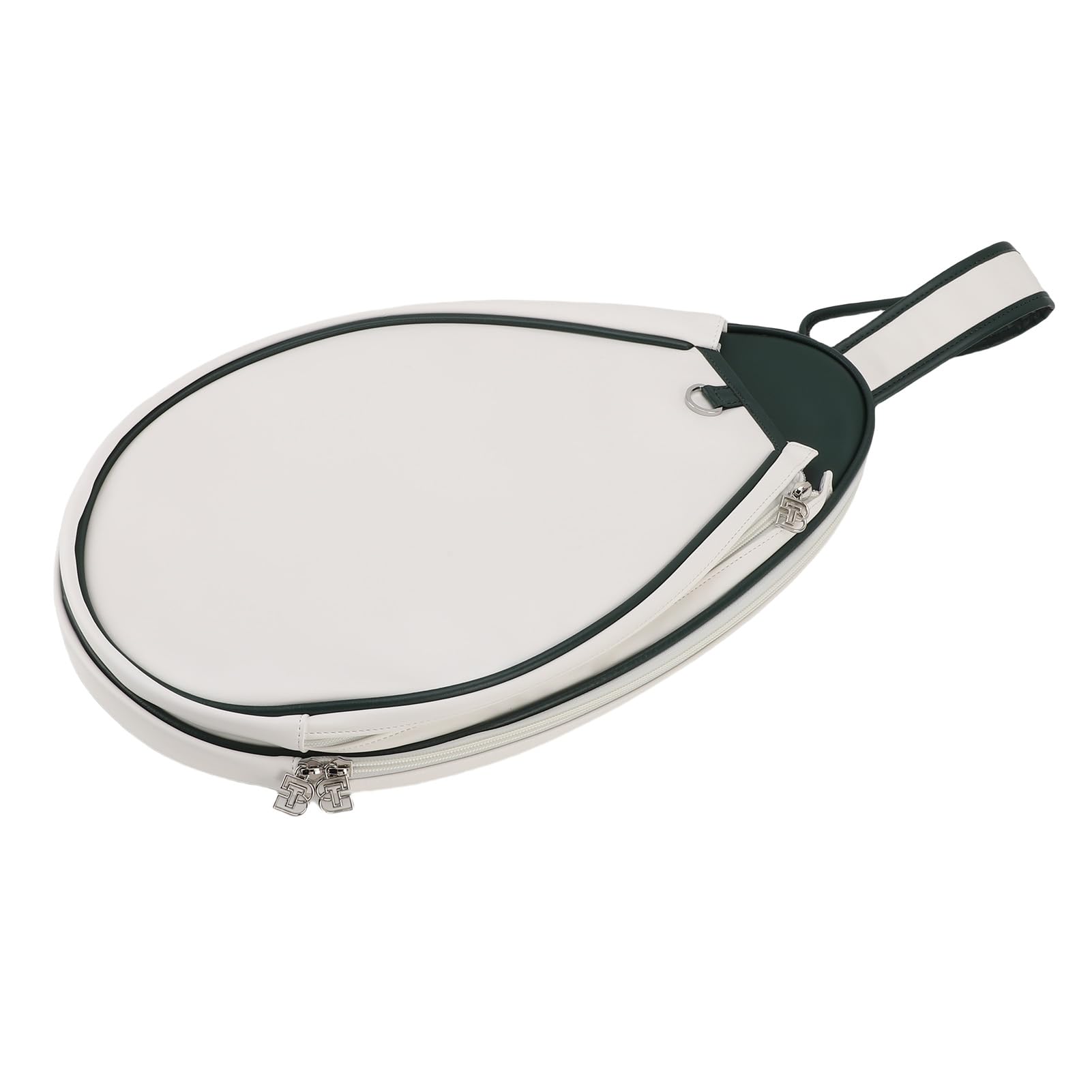 Bolsa para Raqueta de Tenis, Bolsa de Tenis de Moda Minimalista de Cuero PU de Gran Capacidad, para Raqueta de Bádminton con Cómoda Correa para el Hombro, para Hombres y Mujeres