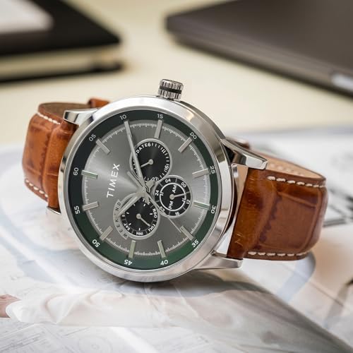 Image of TIMEX Analog Watch for Men with Round Dial & Water Resistant Man's Wrist Watches