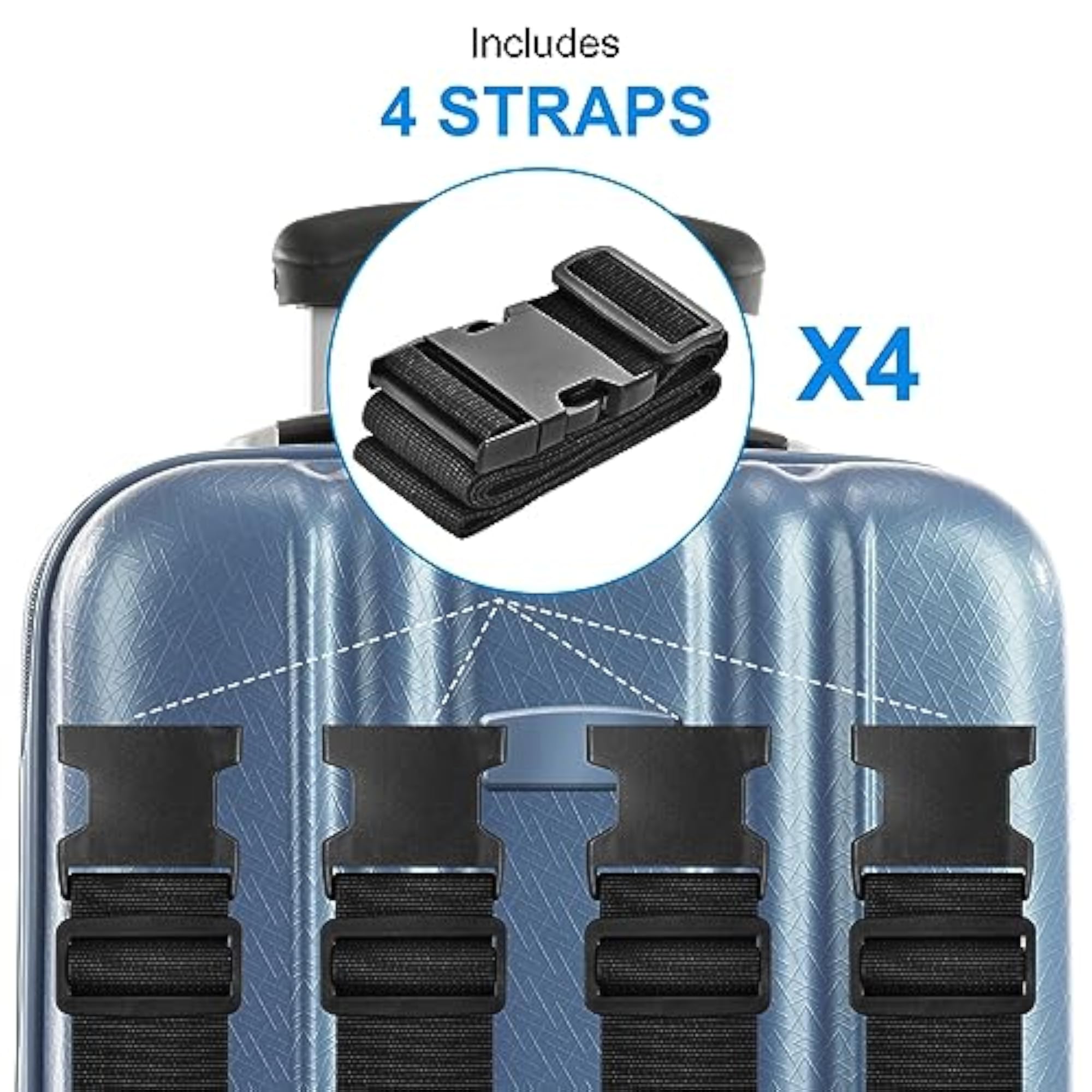 Luggage Straps Black