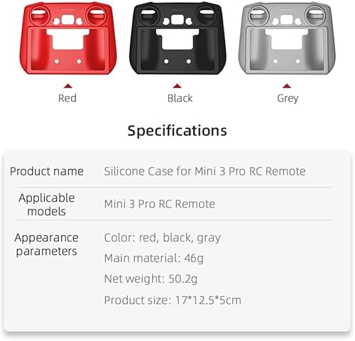 Miniatura 2 de Para DJI Mavic 3Air 22SMini 2Mini 3 PRO Cubierta de silicona a prueba de arañazos Funda protectora para control remoto Funda protectora