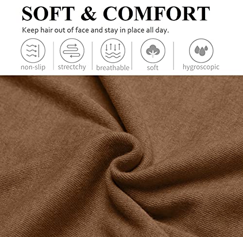 Foto von Stirnbänder Damen Frauen Haarreifen Breite Boho Knot Yoga Sport Haarbänder Elastische Haarschmuck Mehrfarbig Weiche Turbane